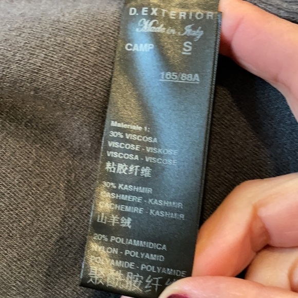 D. Exterior Cashmere Blend Midi Dress - Picture 7 of 14